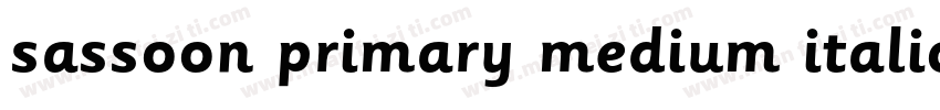 sassoon primary medium italic字体转换